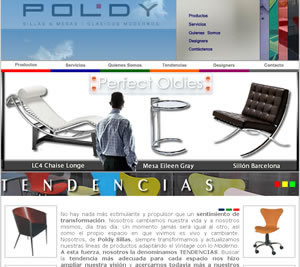 Sitio Web de Poldy Sillas
